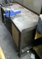 Steel Work Bench with Vice.