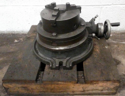 Jones & Shipmen Rotary Table with 3 Jaw Chuck 8".