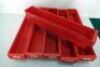 16 off Assorted Plastic Storage Bins 600mm (L) x 120mm (W) x 90mm (D) - 2