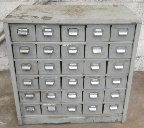 Cabinet with Assorted Fixings.