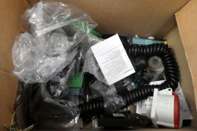 3 Containers of assorted electrical components & controls