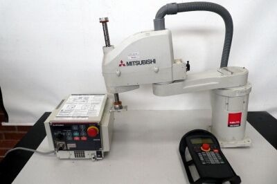 Mitsubishi Robot RH-6SQH5520-S13 with CRQ1A-700 Conroller & HG1U-SB12JH-mk1382-s76 Teach Pendant
