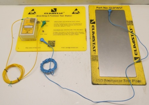 Elimistat Wrist Strap and Footwear Test Station.