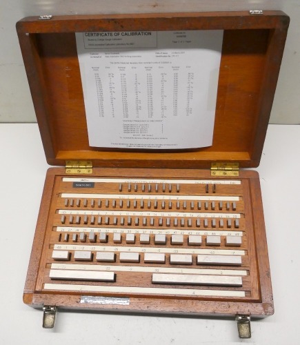 Slip Gauge Block Set.