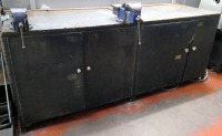 Wooden top Steel Work Bench.