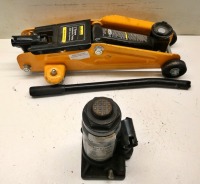 2 Tonne Hydraulic Trolley Jack and Bottle Jack.