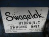 Swagelok Hydraulic Swaging Unit. - 9