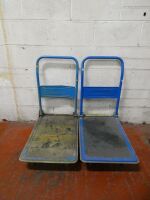 Pair of Silverline Flat Bed Trolleys.