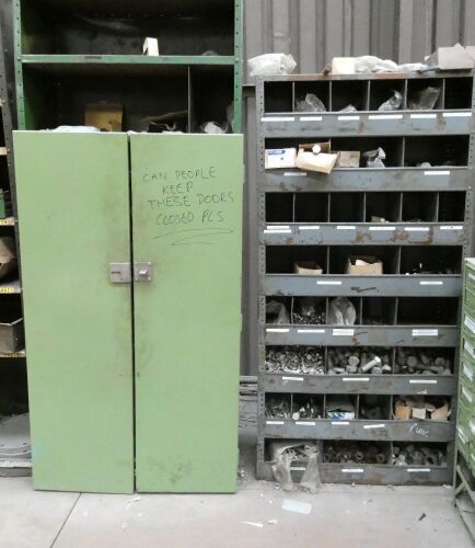 Storage Cabinets and Content.