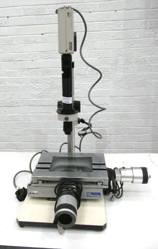 Nikon Toolmaker's Measuring Microscope with JVC TK-C1381 Color Video Camera.