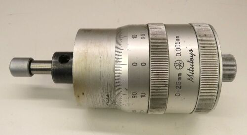 Mitutoyo 0-25mm Micrometer Head.