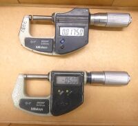 Pair of Mitutoyo External Digital Micrometers.