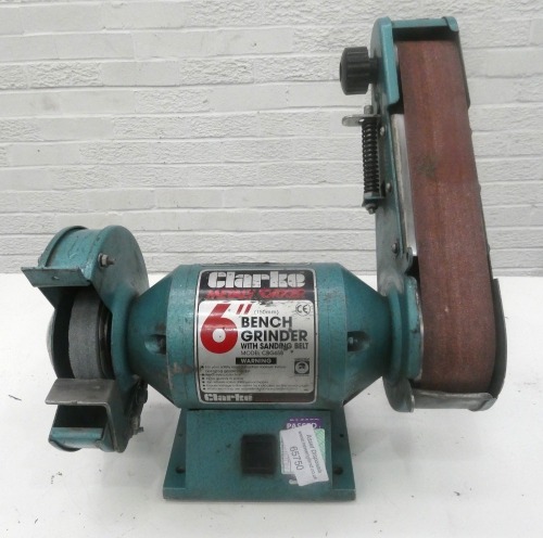 Clarke 6" Bench Grinder with 2" Sanding Belt.