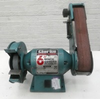 Clarke 6" Bench Grinder with 2" Sanding Belt.