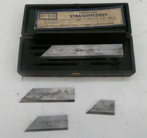 Moore & Wright Straightedge Set of 4.