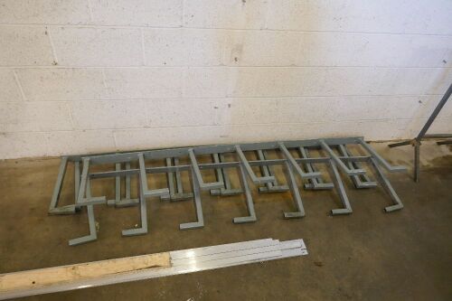 Wall Mounted Material Rack