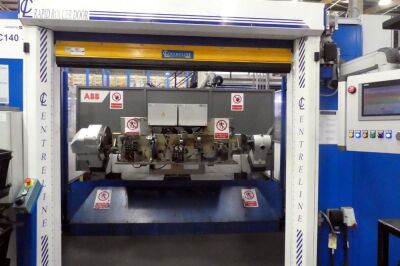 ABB IRB 6700 Skid Mounted Spot Welding Robot Cell