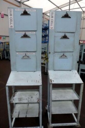 Mobile Work Boards With Shelves