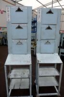 Mobile Work Boards With Shelves