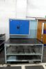 Mobile Steel Bench With Tool Cabinet