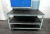 Mobile Steel Bench With Tool Cabinet - 2