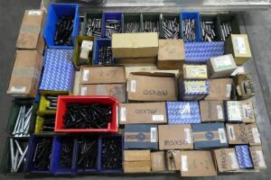 Pallet Of Assorted Cap Head Bolts And Dowell Pins