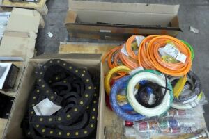 Pallet Of Assorted Electric Cables And Carriers