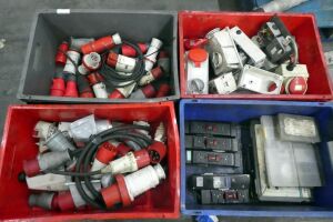 Pallet Of Assorted Electrical Plugs