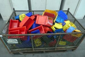 Stillage Of Various Size Plastic Tote Bins