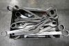 Tote Bin Of Various Size Spanners