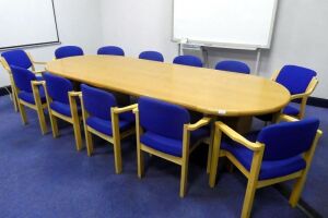 Meeting Room Table With 12 Chairs