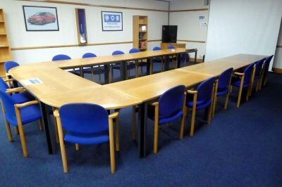 Meeting Room Table With 18 Chairs,