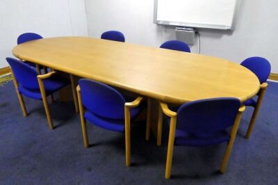 Meeting Room Table With 7 Chairs