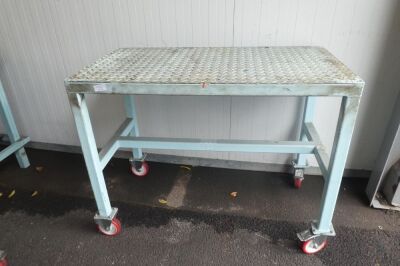 Mobile Steel Table