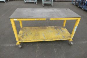 Mobile Steel Top Table