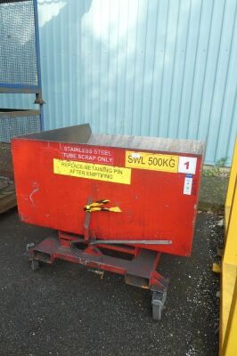 Steel Mobile Tipping Skip