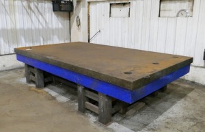 3.5m x 2m Cast Iron Table