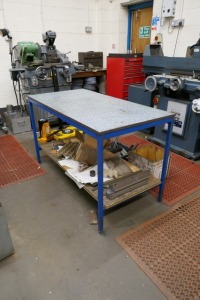 Wooden Topped Work Bench