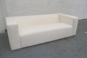 Leather Style 2 Seat Sofa