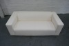 Leather Style 2 Seat Sofa - 2