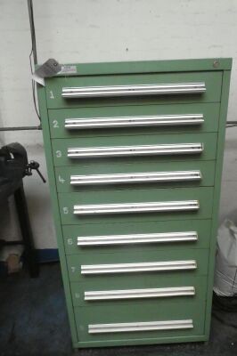 Stanley Vidmar 9 Drawer Tooling Cabinet With Contents