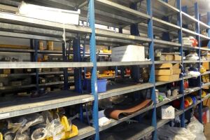 Light Duty Racking With Assorted Engineering Spares