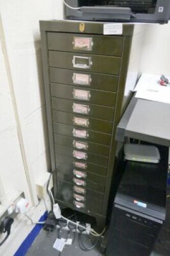 15 Drawer Steel A4 Document Storage
