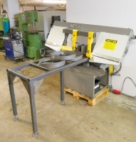 Startrite H330MV Horizontal Bandsaw<br> infeed conveyor, 330mm capacity, coolant