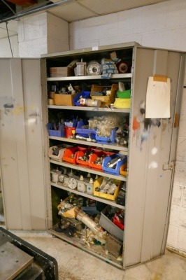 Cabinet & Contents, Hydraulic pumps, fittings etc