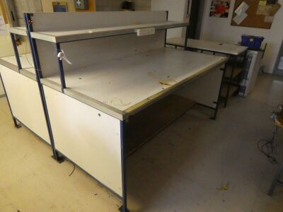 Steel Lab Benches 2000mm x 1000mm x 1600mm NOT CONTENTS