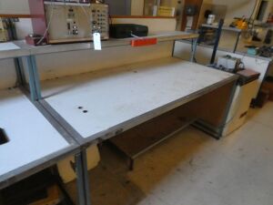 2 Off Steel Lab Benches 2000mm x 1000mm x 1600mm NOT CONTENTS