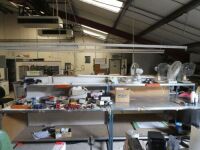 Steel Lab Benches 2000mm x 1000mm x 1600mm NOT CONTENTS