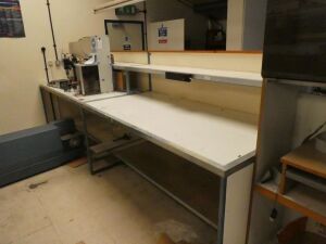 Steel Lab Benches 2000mm x 1000mm x 1600mm NOT CONTENTS