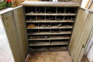 Steel Cabinet With Assorted Micrometers